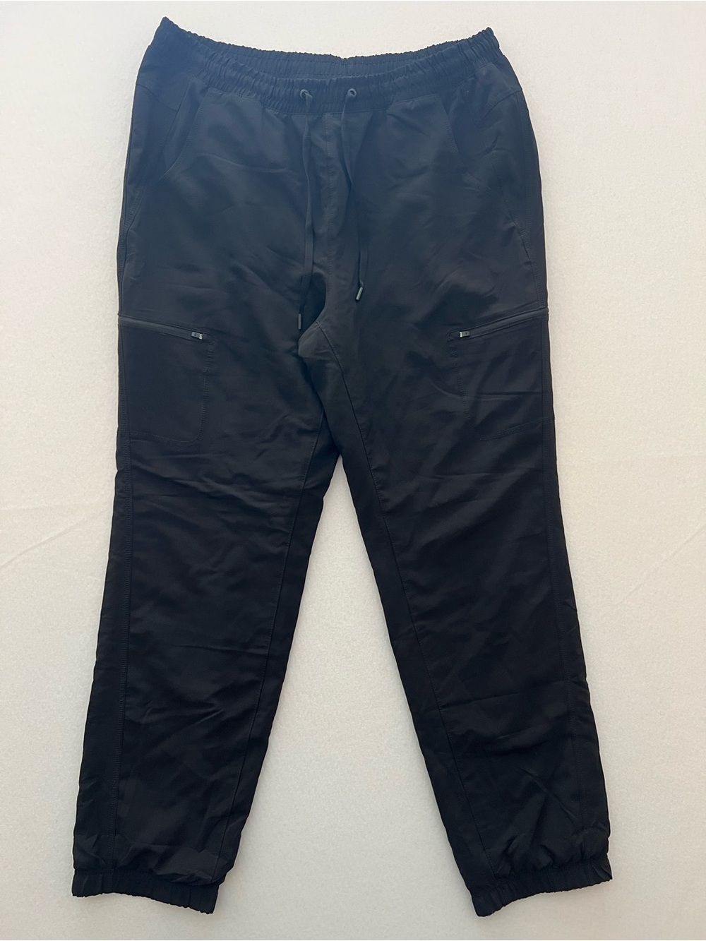 Eddie Bauer Women’s 12 Black Fleece Lined Cargo Jogger Pants Gorpcore